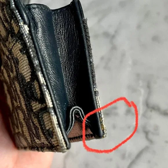 Blue Dior Oblique Jacquard Saddle Flap Card Holder *Authentic* - Picture 14 of 16